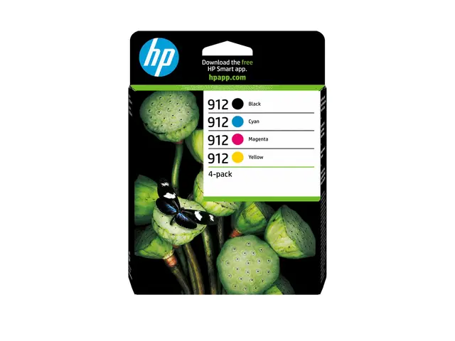 HP 912 Combo Pack - 4-pack svart, gul, cyan, magenta original Offi...