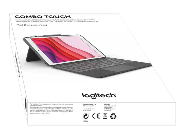 Logitech Combo Touch - Tastatur og folioveske med styrepute bakgru...