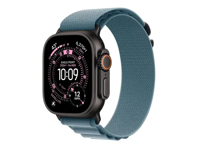 Apple - Sløyfe for smart armbåndsur 49 mm, svart titanfinish Mediu...