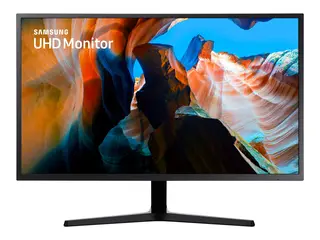 Samsung U32J590UQP - UJ59 Series LED-skjerm - 32" (31.5" synlig) - 3840 x 2160 4K @ 60 Hz - VA - 270 cd/m² - 3000:1 - 4 ms - 2xHDMI, DisplayPort - mørkeblå/grå