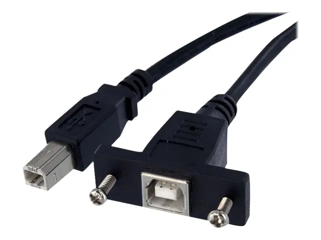 StarTech.com 1 ft Panel Mount USB Cable B to - F/M cable Type (F) ...