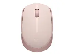 Logitech M171 - Mus - høyre- og venstrehåndet optisk - 3 knapper - trådløs - 2.4 GHz - USB trådløs mottaker - rosa