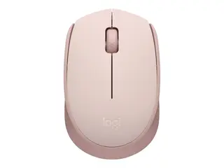 Logitech M171 - Mus - høyre- og venstrehåndet optisk - 3 knapper - trådløs - 2.4 GHz - USB trådløs mottaker - rosa
