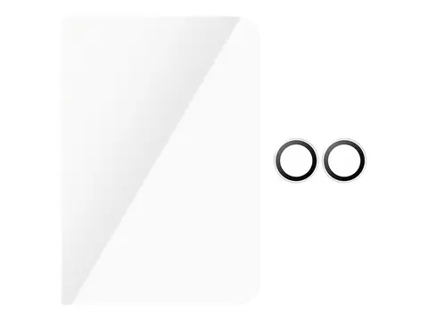 PanzerGlass - 2-i-1 essensiell pakke - skjerm- / linsebeskytterkit for mobiltelefon glass - gjennomsiktig - for Apple iPhone Duo