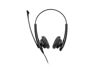 Jabra BIZ 1100 Duo - Hodesett - on-ear - kablet 3,5 mm jakk - svart - akademisk - Certified for Microsoft Teams, Zoom Certified