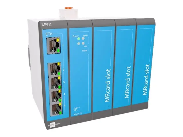 INSYS icom MRX MRX5 LAN - Ruter 5-port svitsj DIN-skinnemonterbar