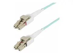 StarTech.com 5m (15ft) LC to LC (UPC) OM4 Switchable Fiber Optic Cable 50/125µm, 100G Networks, Toolless Polarity Switching, Low Insertion Loss LSZH Fiber Patch Cord (450FBLCLC5SW) - koblingskabel - 5 m - 5 m - akvamarin