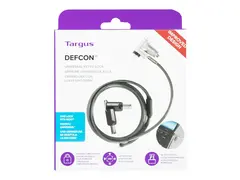 Targus DEFCON Ultimate - Sikkerhetskabellås universalnøkkel, med justerbart låsehode - sølv - 2 m