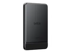 Belkin UltraCharge Pro - Trådløs nødlader slim, with BoostSolid Cell - 5000 mAh - 1S (1S1P) - 22.5 watt - Fast Charge, Apple 2.4A, QC, PD, USB BC 1.2 (magnetisk, USB-C) - på kabel: USB-C - svart
