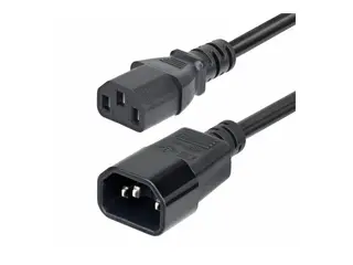 StarTech.com 4.5m Power Extension Cord, C14 to C13, 15A 250V, KEMA-KEUR Str&#248;mforlengelseskabel - IEC 60320 C14 til power IEC 60320 C13 - AC 250 V - 15 A - 4.6 m - formst&#248;pt - svart