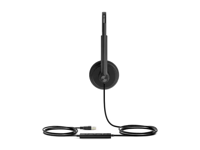 Yealink UH34 Lite Dual - Hodesett on-ear kablet USB svart UC-serti...