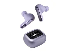 JBL LIVE Beam 3 - True wireless-hodetelefoner med mikrofon i øret - Bluetooth - aktiv støydemping - purpur