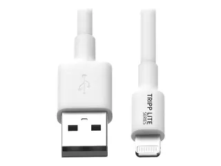 EATON TRIPPLITE USB-A to Lightning Sync/Charge Cable MFi Certified - White