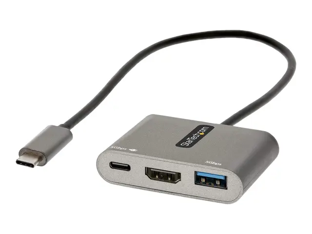 StarTech.com USB C Multiport Adapter, USB-C to HDMI 4K Video, 100W...