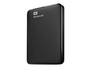 WD Elements Portable WDBDTV0010BBK - Harddisk 1 TB - ekstern (bærbar) - USB 3.2 Gen 1 - svart