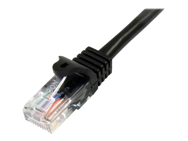 Startech 3m Black Cat5e / Cat 5 Snagless Patch Cable - Koblingskab...