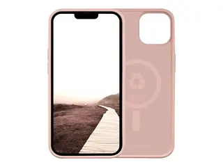 dbramante1928 Monaco - Baksidedeksel for mobiltelefon MagSafe-samsvar - resirkulert plast, silikon - rosa sand - for Apple iPhone 14