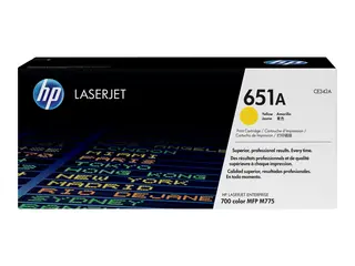 HP 651A - Gul - original - LaserJet - tonerpatron (CE342A) for Color LaserJet Enterprise MFP M775; LaserJet Managed MFP M775
