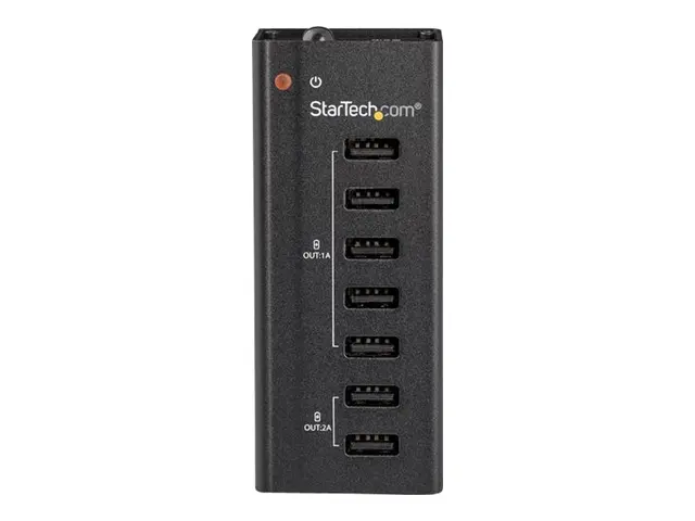Startech 7 Port USB Charging Station with 5x 1A Ports and 2x 2A - ...