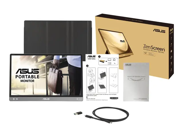 ASUS ZenScreen MB14AC - LED-skjerm - 14" - portabel - 1920 x 1080 ...