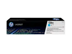 HP 126A - Cyan - original - LaserJet - tonerpatron (CE311A) for Color LaserJet Pro CP1025; LaserJet Pro MFP M175; TopShot LaserJet Pro M275