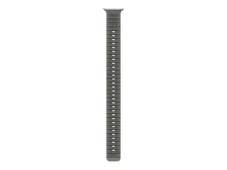 Apple - Klokkerem forlengelse for smart armbåndsur 49 mm, naturlig titanfinish - 130 - 250 mm - gjennomskinnelig sort