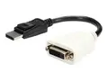 StarTech.com DisplayPort to DVI Adapter - 1920x1200 Display Port to DVI Dongle - Passive DP to DVI-D Adapter (DP2DVI) - DisplayPort-adapter - 24 cm