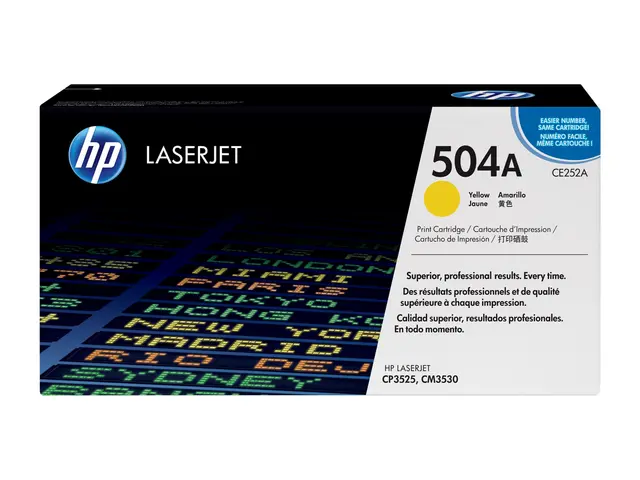 HP 504A - Gul - original - LaserJet - tonerpatron (CE252A) - for C...
