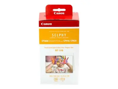 Canon RP-108 - Skrivebåndskassett og papirsett for SELPHY CP1000, ...