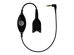 EPOS CMB 01 CTRL - Hodetelefonkabel - hodetelefonkontakt hann rett til minijakk hann vinklet 80 cm - svart - for IMPACT SC 230, 232, 260, 262, 630, 632, 660, 662