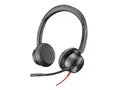 Poly Blackwire 8225 - Blackwire 8200 series hodesett - on-ear - kablet - aktiv st&#248;ydemping - USB-C - svart - Certified for Microsoft Teams, UC-sertifisert