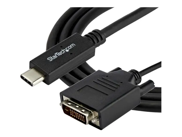 StarTech.com USB-C to DVI Cable - 6 ft / 2m 1080p 1920x1200 Monito...