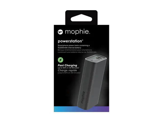 mophie powerstation - Strømbank 10000 mAh 30 watt PD 2 utgangskont...