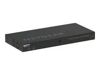 NETGEAR AV Line M4250-10G2F-PoE+ - Switch L3 - Styrt - 10 x 10/100/1000 (8 PoE+) + 2 x Gigabit SFP - side til side-luftflyt - rackmonterbar - PoE+ (125 W)