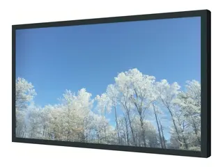 HI-ND EASY - Monteringssett (hylster) - landskap for LCD-skjerm - pulverbelagt metall - svart, RAL 9005 - skjermstørrelse: 43" - veggmonterbar