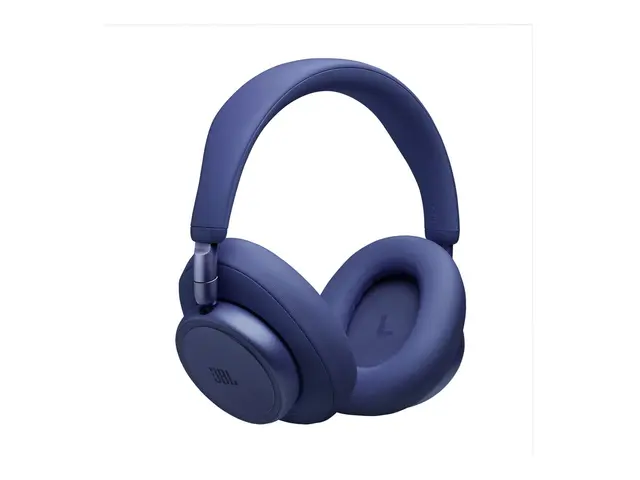 JBL LIVE 780NC - Hodetelefoner med mikrofon full størrelse - Bluetooth - trådløs, kablet - aktiv støydemping - 3,5 mm jakk - blå 