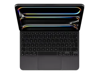 Apple Magic Keyboard - Tastatur og folioveske med styrepute - bakbelysning - Apple Smart connector - QWERTY - Dansk - svart - for 11-inch iPad Pro (M4)