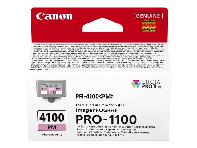Canon PFI-4100 PM - 80 ml fotomagenta original hengeboks blekkbeho...