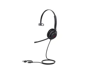Yealink UH35 Mono - Hodesett - on-ear kablet - USB-C - svart - Optimert for UC