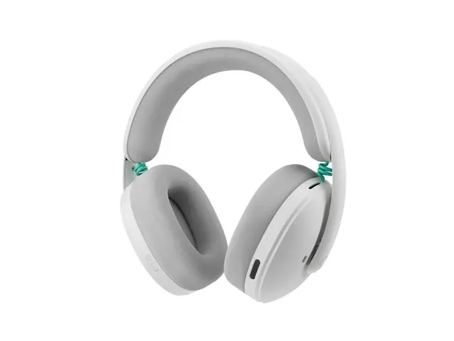 Logitech G G325 - Hodesett - full størrelse Bluetooth / LIGHTSPEED - trådløs - USB-C via Bluetooth-adapter - hvit 