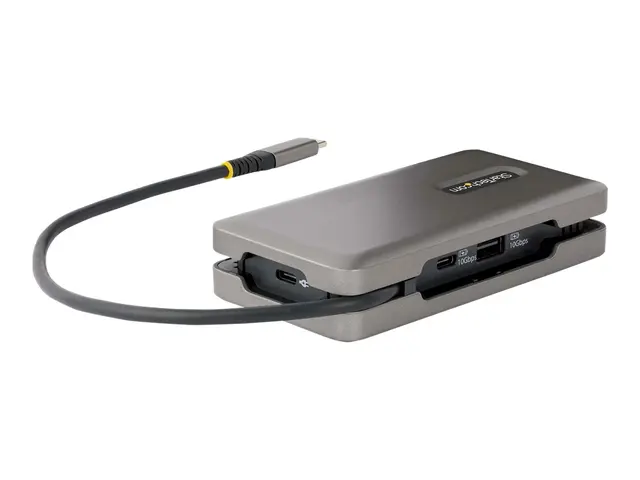 StarTech.com USB-C Multiport Adapter, HDMI/VGA, 4K 60Hz Video, 3-P...