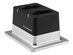 EPOS CHG 2 - Ladestativ + AC-strømadapter 1000 mA - 2 utgangskontakter - Den europeiske union - for Sennheiser BA 10, 30