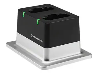 EPOS CHG 2 - Ladestativ + AC-strømadapter 1000 mA - 2 utgangskontakter - Den europeiske union - for Sennheiser BA 10, 30