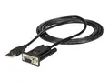 StarTech.com USB to Serial RS232 Adapter DB9 Serial DCE Adapter Cable with FTDI - Null Modem - USB 1.1 / 2.0 - Bus-Powered (ICUSB232FTN) - Seriell adapter - USB 2.0 - RS-232 - svart