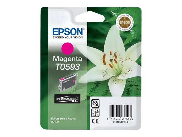 Epson T0593 - 13 ml - magenta - original - blister - blekkpatron -...