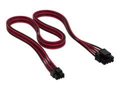CORSAIR - Str&#248;mkabel - 8-pins EPS12V (hann) til 8-pins PCIe-str&#248;m (hann) 75 cm - r&#248;d/svart