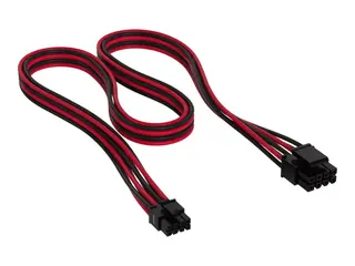 CORSAIR - Str&#248;mkabel - 8-pins EPS12V (hann) til 8-pins PCIe-str&#248;m (hann) 75 cm - r&#248;d/svart