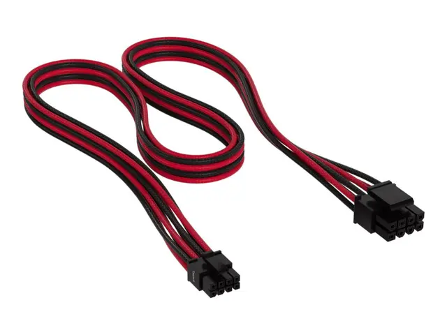 CORSAIR - Strømkabel 8-pins EPS12V (hann) til PCIe-strøm 75 cm rød...