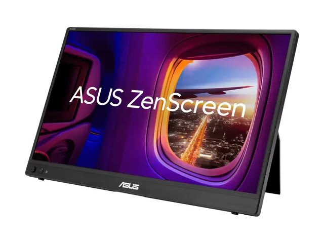 ASUS ZenScreen MB16AHVE - LED-skjerm - 15.6" portabel - 1920 x 1080 Full HD (1080p) @ 60 Hz - IPS - 250 cd/m² - 800:1 - 5 ms - Mini HDMI, 2xUSB-C - svart 