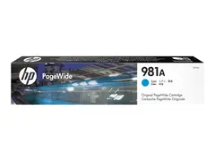 HP 981A - 70 ml - cyan - original PageWide - blekkpatron - for PageWide Enterprise Color MFP 586; PageWide Managed Color E55650